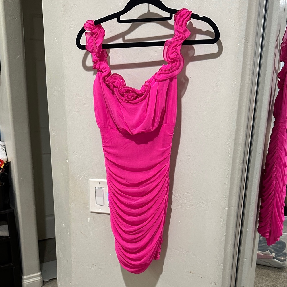 Selfie Leslie Hot Pink Dress